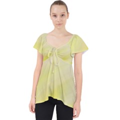 Gradient Green Yellow Lace Front Dolly Top