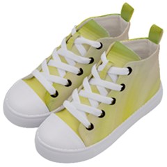 Gradient Green Yellow Kids  Mid-top Canvas Sneakers by ConteMonfrey