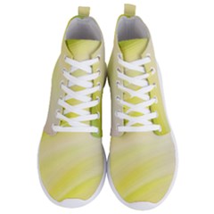 Gradient Green Yellow Men s Lightweight High Top Sneakers by ConteMonfrey