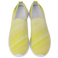 Gradient Green Yellow Men s Slip On Sneakers by ConteMonfrey