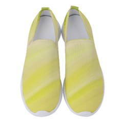 Gradient Green Yellow Women s Slip On Sneakers by ConteMonfrey