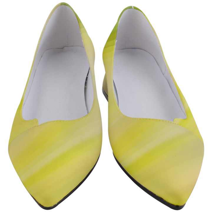 Gradient green yellow Women s Block Heels 