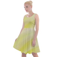 Gradient Green Yellow Knee Length Skater Dress by ConteMonfrey