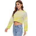 Gradient green yellow Women s Lightweight Cropped Hoodie View2