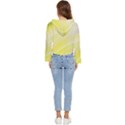 Gradient green yellow Women s Lightweight Cropped Hoodie View4