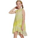 Gradient green yellow Kids  Frill Swing Dress View2