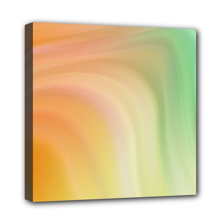 Gradient orange, green - Colors fest Mini Canvas 8  x 8  (Stretched)