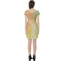 Gradient orange, green - Colors fest Short Sleeve Skater Dress View2