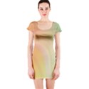 Gradient orange, green - Colors fest Short Sleeve Bodycon Dress View1