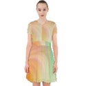 Gradient orange, green - Colors fest Adorable in Chiffon Dress View1