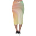 Gradient orange, green - Colors fest Velvet Midi Pencil Skirt View2