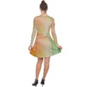 Gradient orange, green - Colors fest Long Sleeve Panel Dress View2