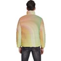 Gradient orange, green - Colors fest Men s Puffer Bubble Jacket Coat View4