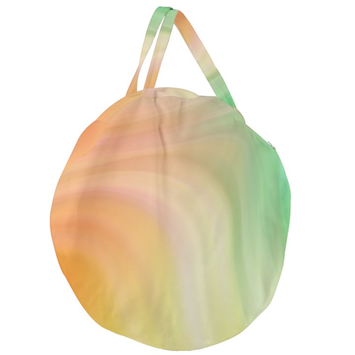 Gradient orange, green - Colors fest Giant Round Zipper Tote