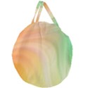 Gradient orange, green - Colors fest Giant Round Zipper Tote View2