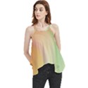 Gradient orange, green - Colors fest Flowy Camisole Tank Top View1