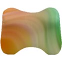 Gradient orange, green - Colors fest Head Support Cushion View1