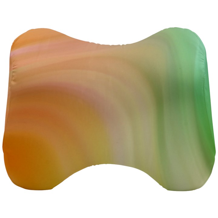 Gradient orange, green - Colors fest Head Support Cushion