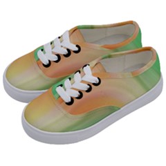 Gradient Orange, Green - Colors Fest Kids  Classic Low Top Sneakers by ConteMonfrey