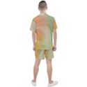 Gradient orange, green - Colors fest Men s Mesh Tee and Shorts Set View2