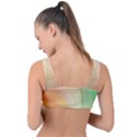 Gradient orange, green - Colors fest Front Tie Bikini Top View2