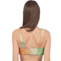 Gradient orange, green - Colors fest Cage Up Bikini Top View2