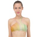 Gradient orange, green - Colors fest High Neck Bikini Top View1