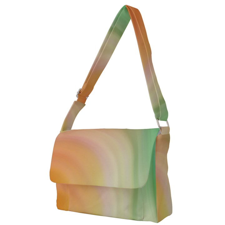 Gradient orange, green - Colors fest Full Print Messenger Bag (L)