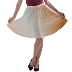 Gradient Purple, Orange, Blue A-line Skater Skirt by ConteMonfrey