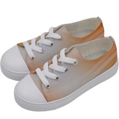 Gradient Purple, Orange, Blue Kids  Low Top Canvas Sneakers by ConteMonfrey