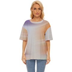 Gradient Purple, Orange, Blue Oversized Basic Tee by ConteMonfrey