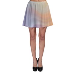 Gradient Purple, Orange Skater Skirt by ConteMonfrey