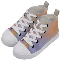 Gradient Purple, Orange Kids  Mid-top Canvas Sneakers by ConteMonfrey