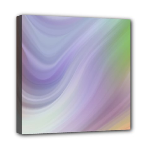 Gradient Blue, Orange, Green Mini Canvas 8  X 8  (stretched) by ConteMonfrey