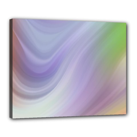 Gradient Blue, Orange, Green Canvas 20  X 16  (stretched) by ConteMonfrey