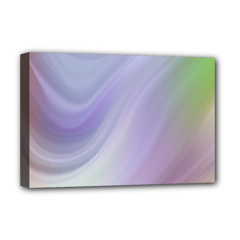 Gradient Blue, Orange, Green Deluxe Canvas 18  X 12  (stretched) by ConteMonfrey