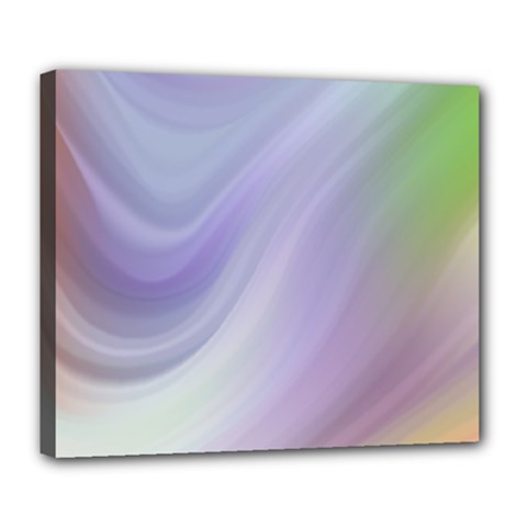 Gradient Blue, Orange, Green Deluxe Canvas 24  X 20  (stretched) by ConteMonfrey