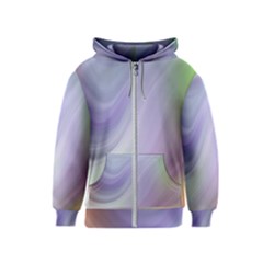 Gradient Blue, Orange, Green Kids  Zipper Hoodie by ConteMonfrey