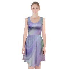 Gradient Blue, Orange, Green Racerback Midi Dress by ConteMonfrey