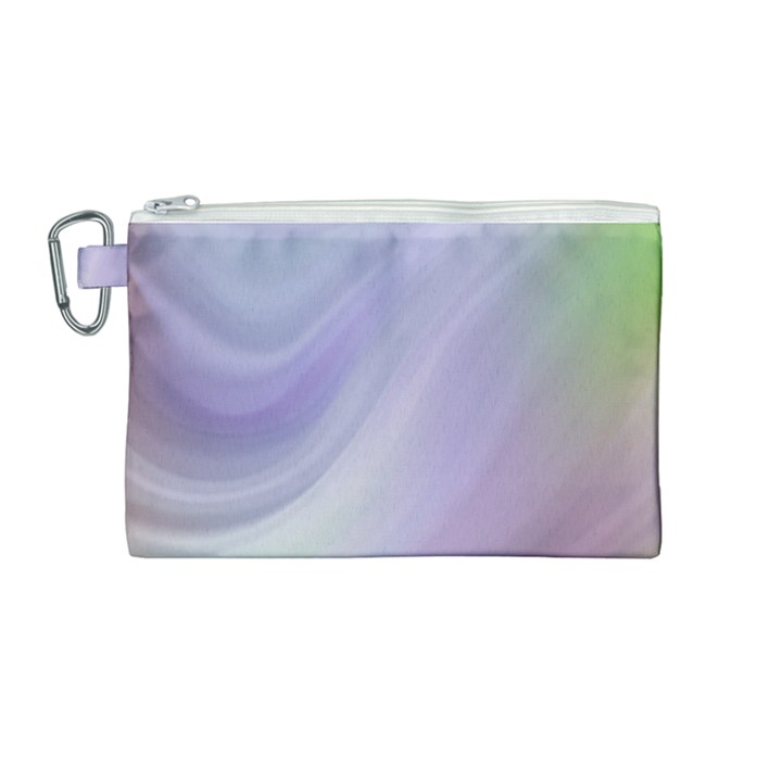 Gradient Blue, orange, green Canvas Cosmetic Bag (Medium)