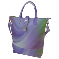 Gradient Blue, Orange, Green Buckle Top Tote Bag by ConteMonfrey