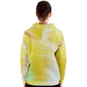 Gradient green yellow Women s Zipper Hoodie View2