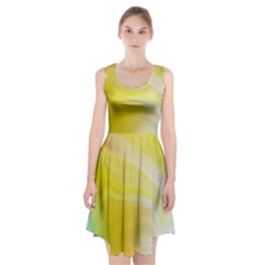 Gradient Green Yellow Racerback Midi Dress by ConteMonfrey