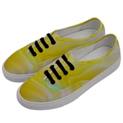 Gradient Green Yellow Men s Classic Low Top Sneakers by ConteMonfrey