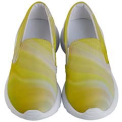 Gradient Green Yellow Kids Lightweight Slip Ons by ConteMonfrey