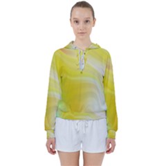 Gradient Green Yellow Women s Tie Up Sweat by ConteMonfrey