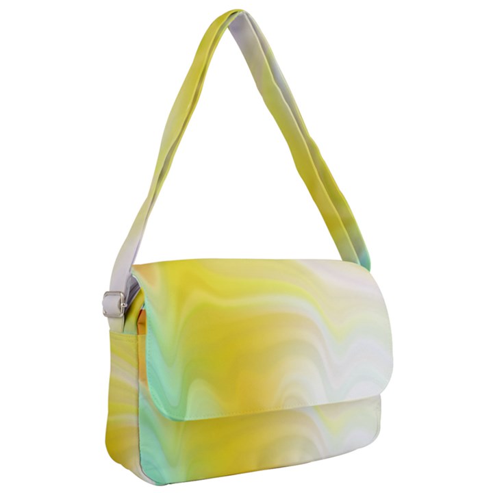 Gradient green yellow Courier Bag