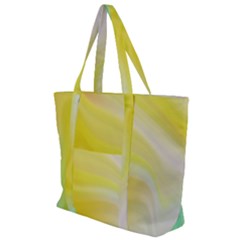 Gradient Green Yellow Zip Up Canvas Bag by ConteMonfrey