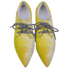 Gradient Green Yellow Pointed Oxford Shoes by ConteMonfrey