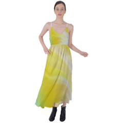 Gradient Green Yellow Tie Back Maxi Dress by ConteMonfrey